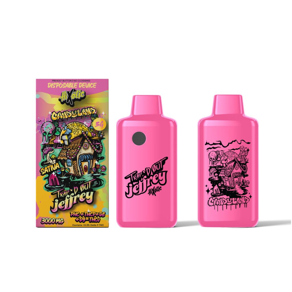 HiXotic Trap’d Out 3g Candyland Disposable PHC+THCP+D8+D9+THCu+THCA Sauce Box