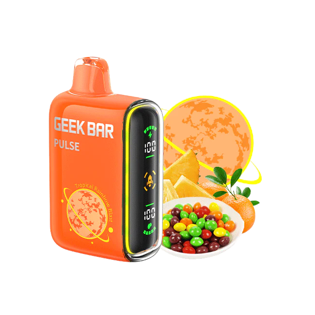 Geek Bar Pulse 10000 Puffs-Tropical Rainbow Blast