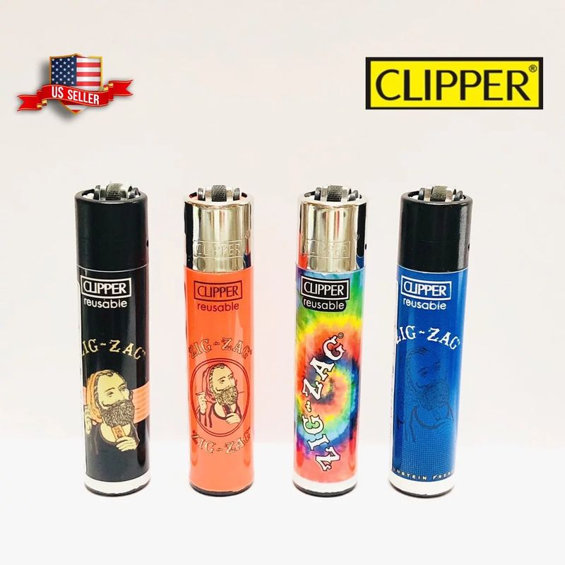 Clipper Classic Large Lighter - Zig-Zag