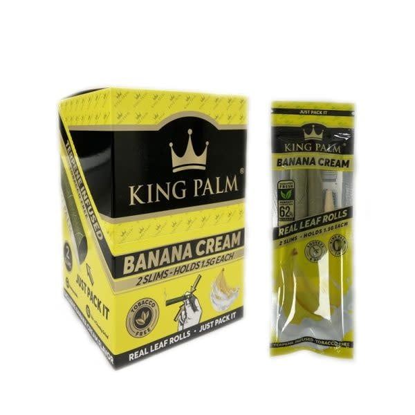 King Palm Cones 2 Slims - Banana Cream 20ct box