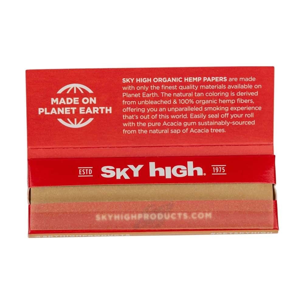 Sky High Natural Hemp Rolling Papers - 1 1/4&quot;