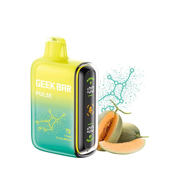 Geek Bar Pulse 10000 Puffs-Crazy Melon-5pk Box (Virgo)