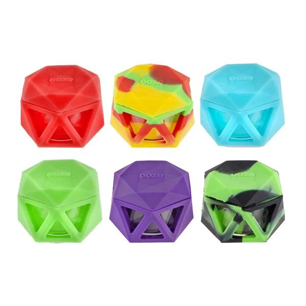 Clover Geometric Silicone Glass Container