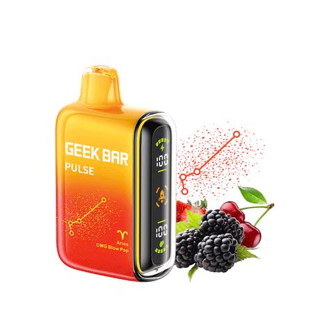 Geek Bar Pulse 10000 Puffs-OMG Blow Pop-5pk Box (Aries)