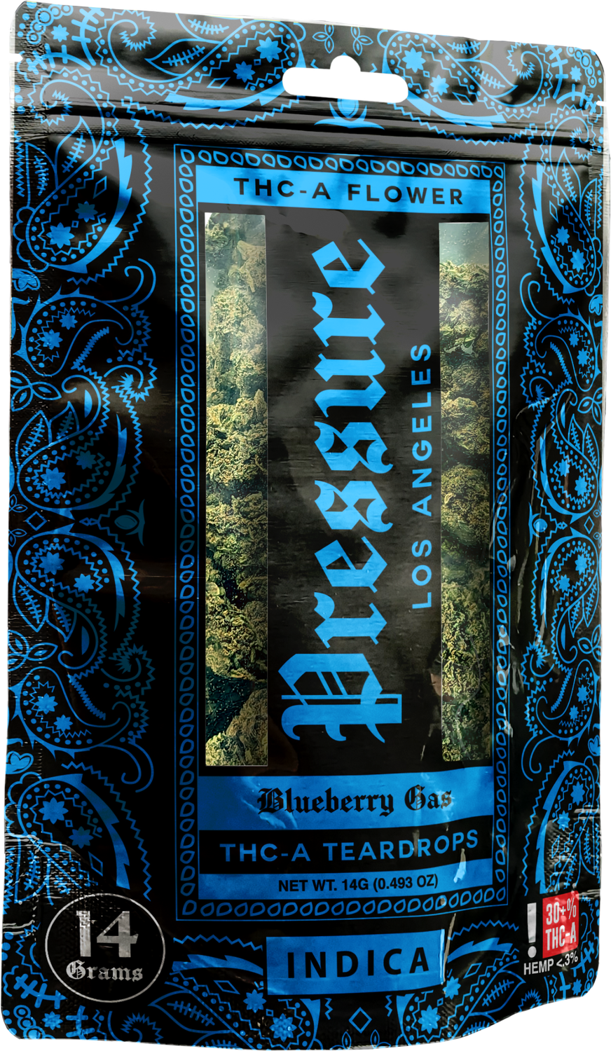 Pressure THCA Flower 14g Blueberry Gas - Indica - 5pk Box
