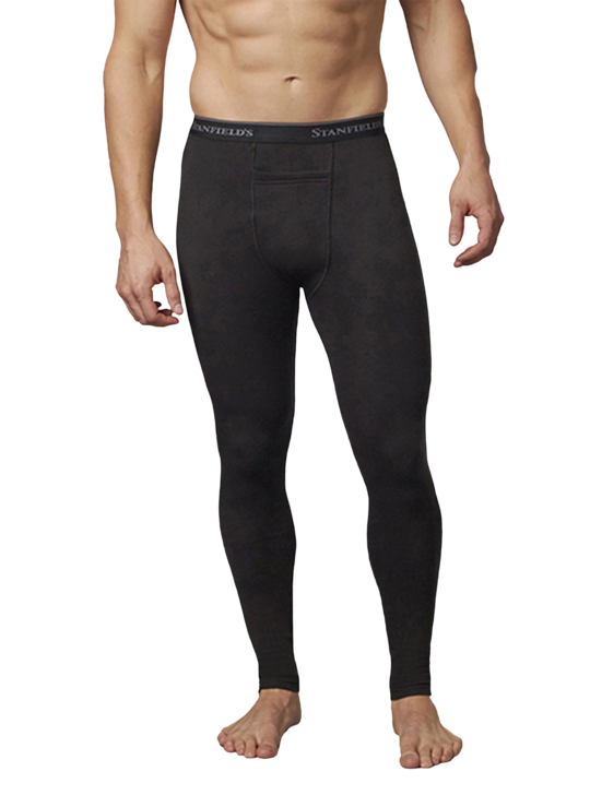 Men&#39;s Stanfield&#39;s 7568 Expedition Base Layer Bottom, Color: Black, Size: Small