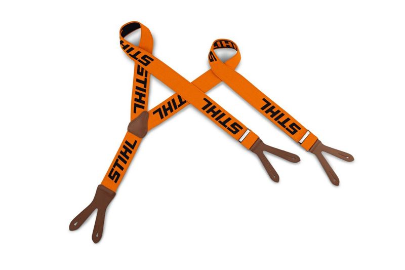 STIHL Suspenders with Leather, Buttons