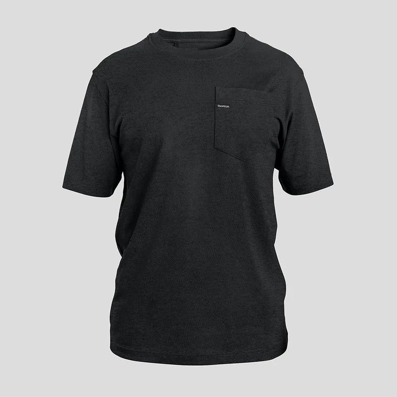 Stanfield Short Sleeve Pocket Shirt, Color: Black, Size: Medium