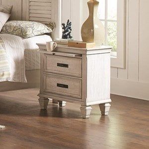 Antique White Nightstand