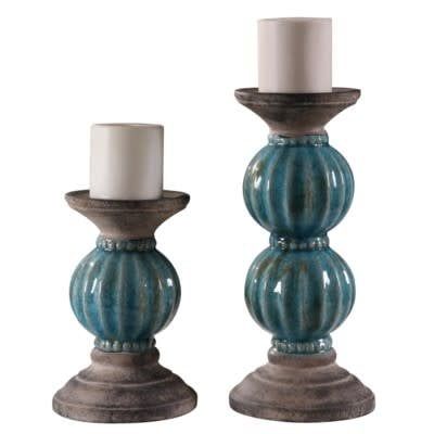 Crestview Lexa Candle Holder Set