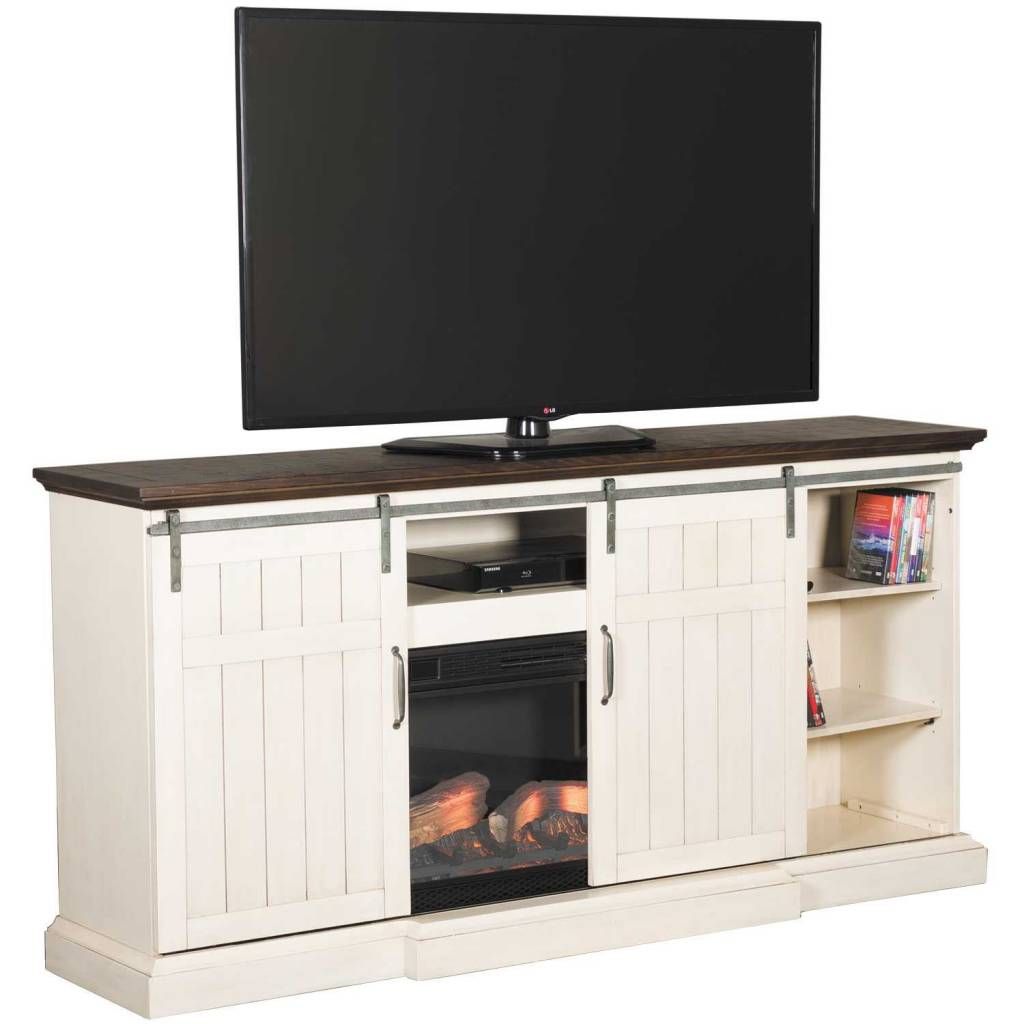 Cabaret White TV Stand
