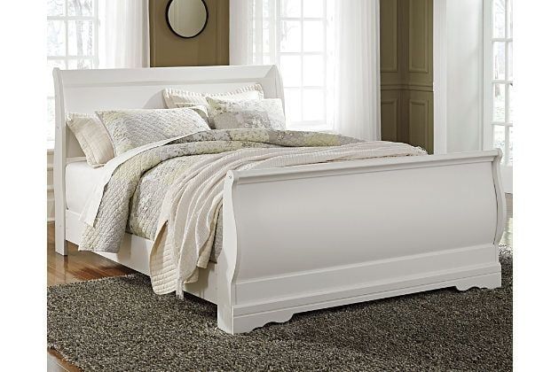 LP200 White Full Sleigh Bed