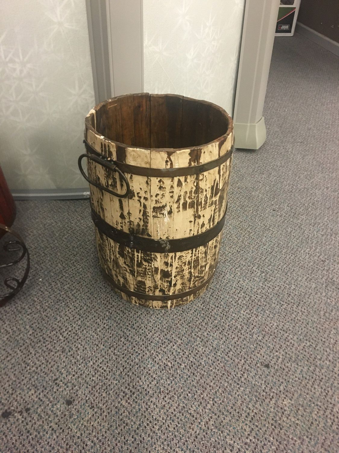 Tall Wood Barrel