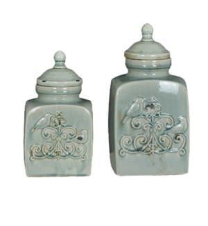 Blue Bird Canister Set