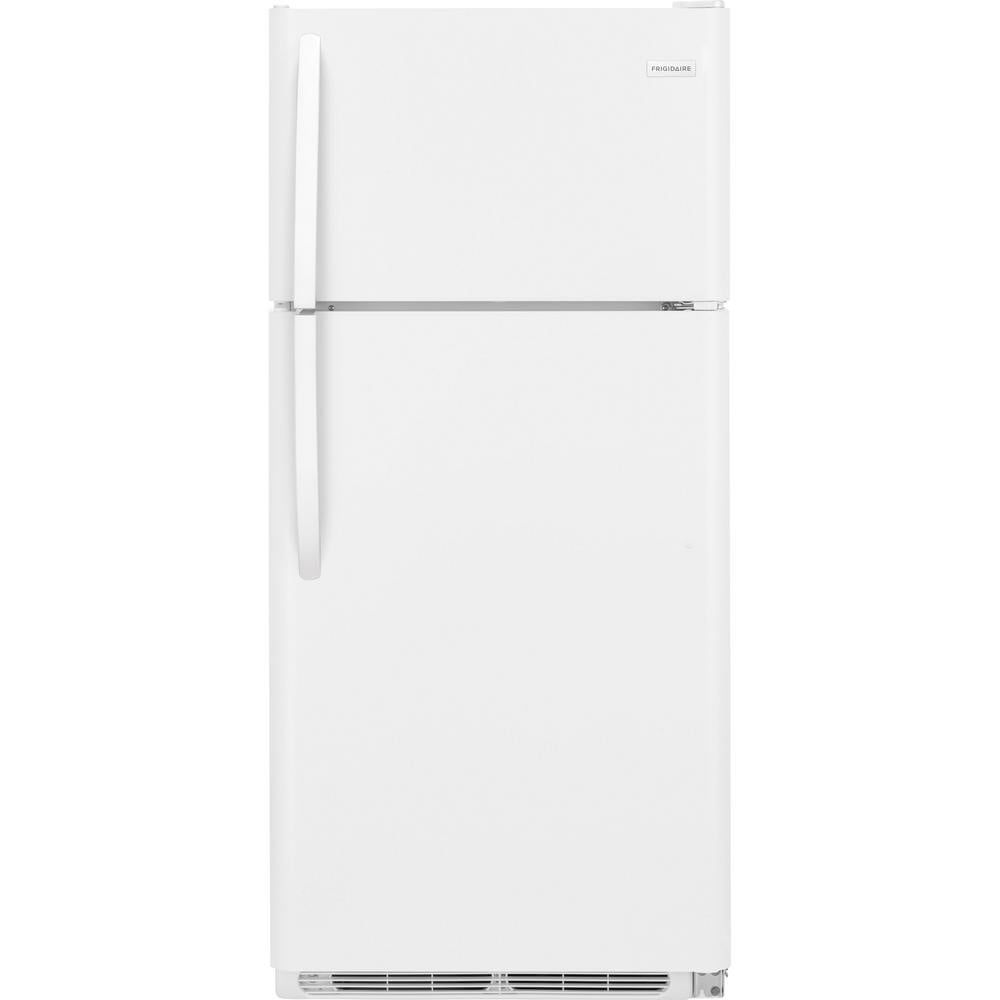 White Top Mount 18cf w/Ice Maker