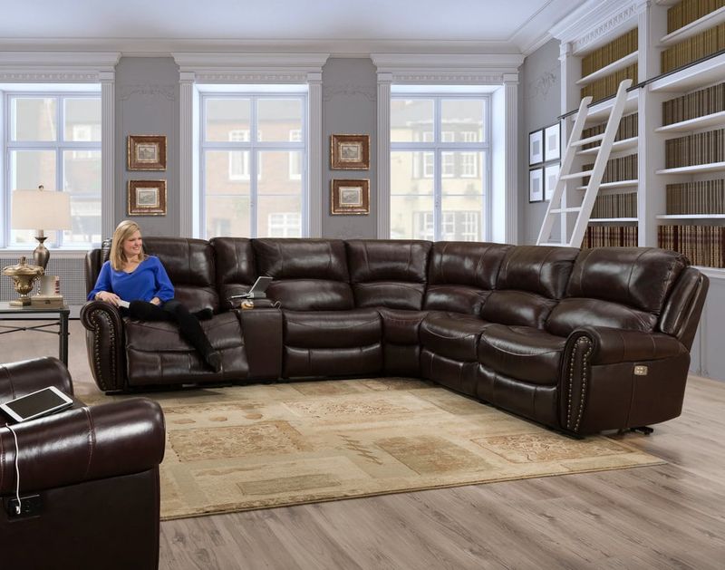 Waverly Mahogany Sectional