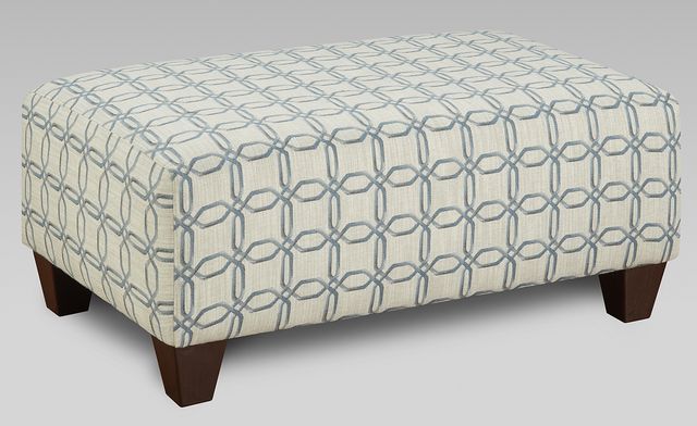 Lisa Denim Ottoman- Affordable Furniture