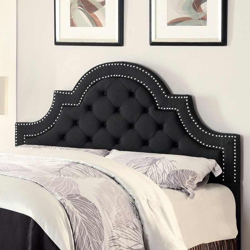 Charcoal Q/F Padded Headboard