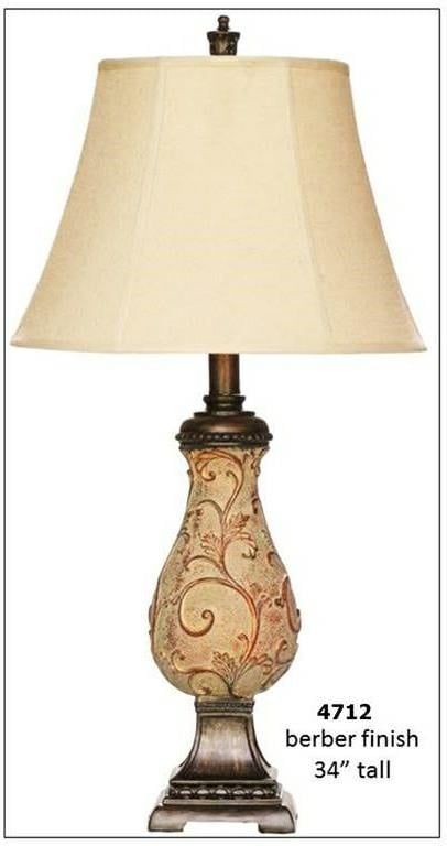 4712 Berber Finish Lamp