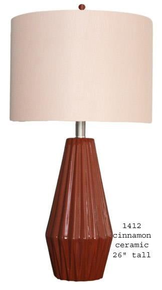 1412 Cinnamon Ceramic Lamp