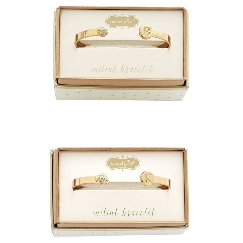 Mud Pie Initial Cuff Bracelets