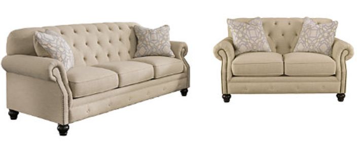 Kieran Natural Sofa &amp; Love-CLS
