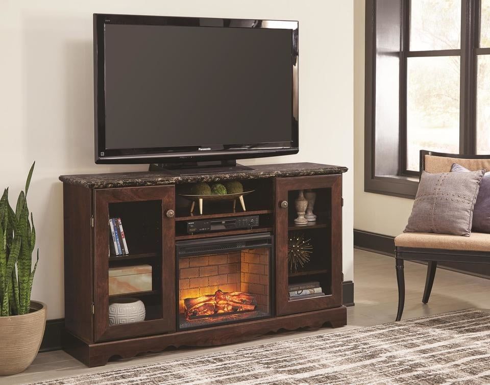 60&quot; Marble Top Entertainment Center