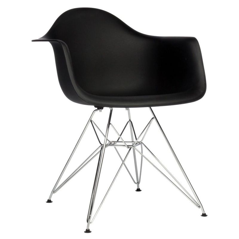 Litva Black Molded Chair