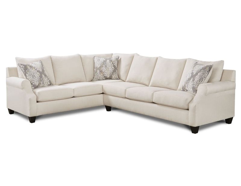Cream 2pc Sectional