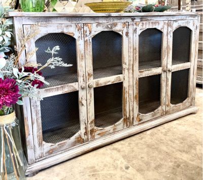 Bristol 4D Console w/ Mesh- Vintage Furniture LLC