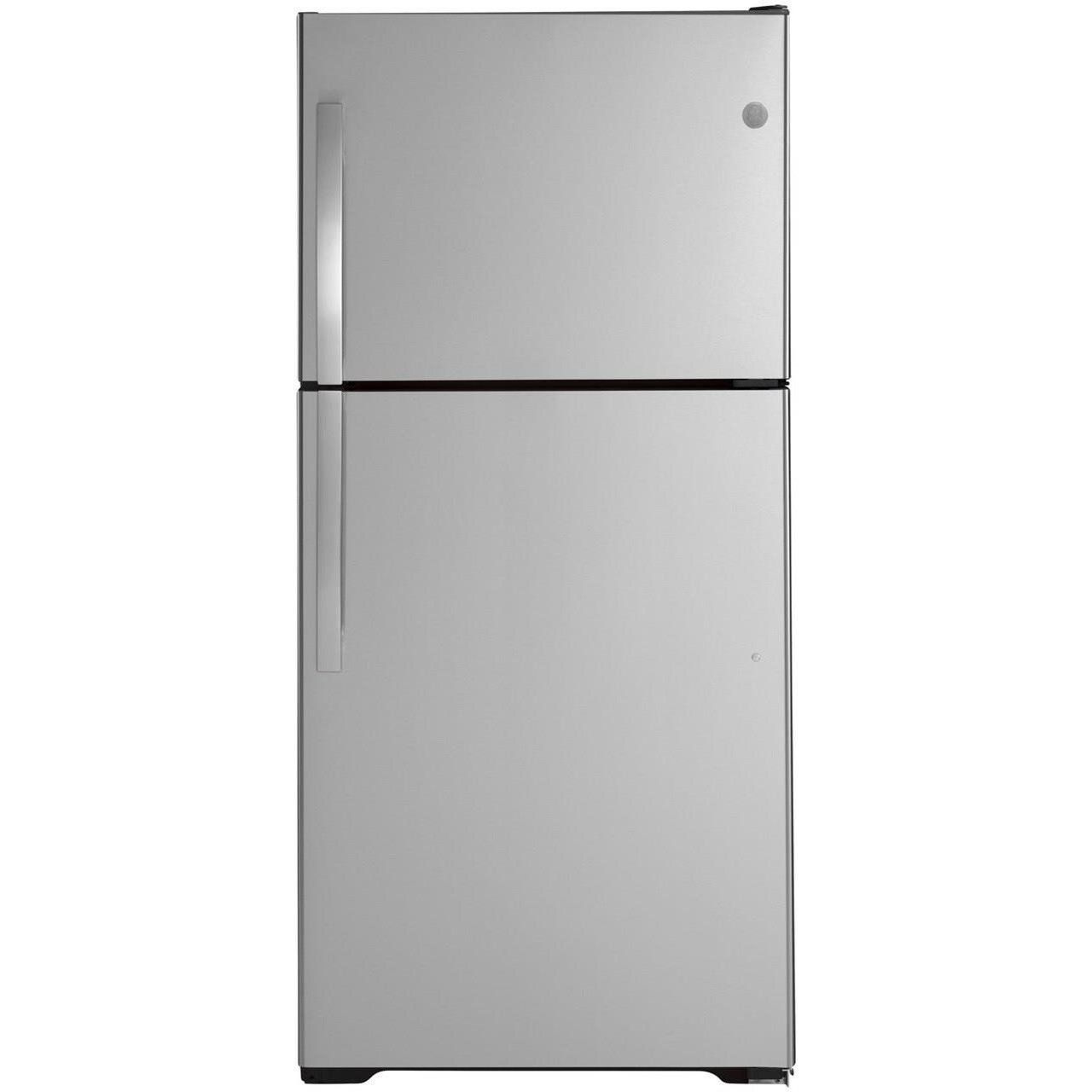GE 19.2 CU FT Refrigerator: Stainless Steel-CLS