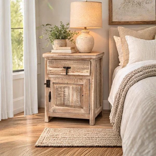 Puebla Nightstand -Split Nickel
