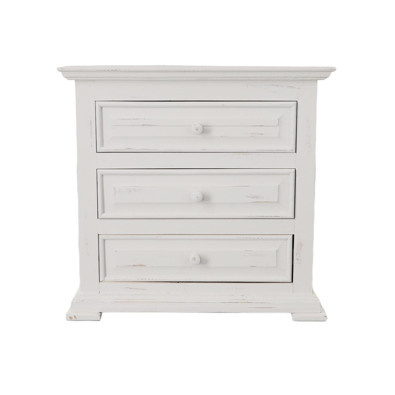 Chalet White 3D Nightstand