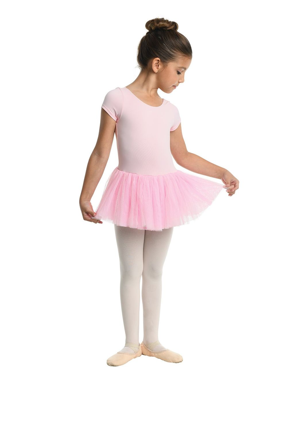 DANZNMOTION Girls Penny Cap Sleeve Dance Dress 23209C
