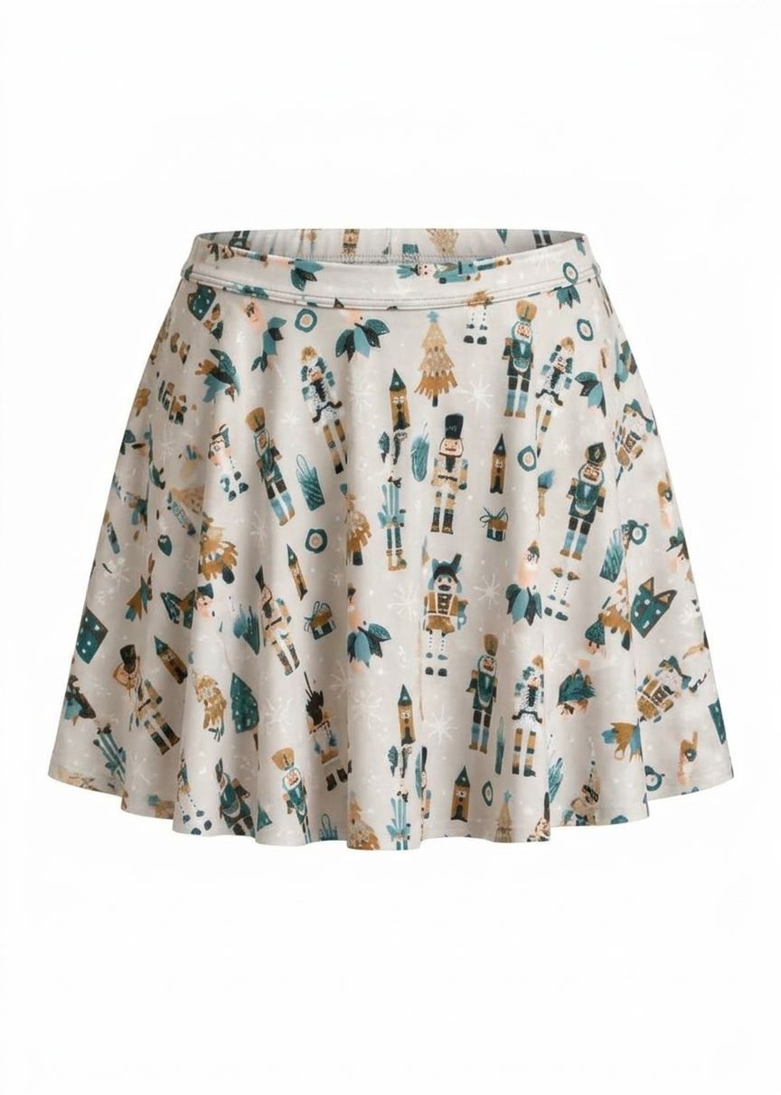 DANZNMOTION Girls Nutcracker Print Skirt Style 26411C