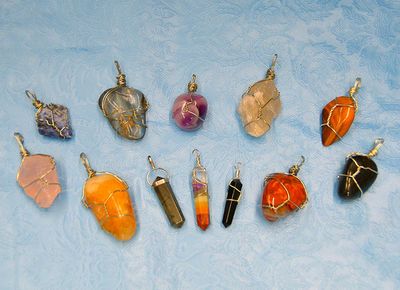 Wrapped Pendants