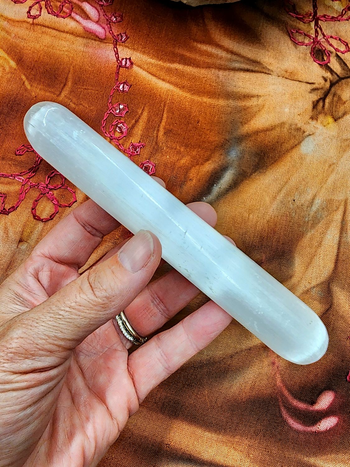 Selenite Massage Wand 6&quot;