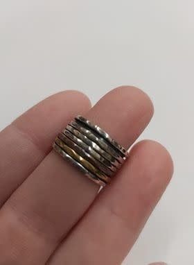 Spinner / Fidget Ring - Size 6 Sterling Silver