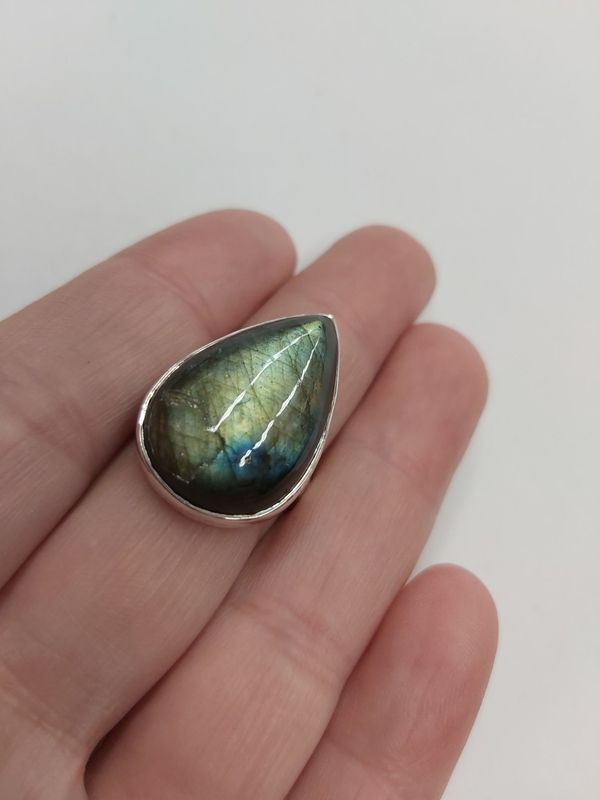Labradorite Ring G - Size 7 Sterling Silver