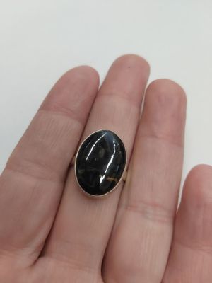 Pietersite Ring - Size 10 Sterling Silver