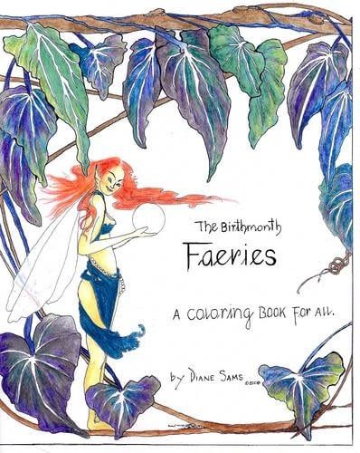 Birthmonth Faeries Coloring Book by Diane Sams