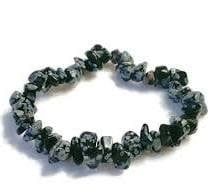 Snowflake Obsidian - Chip Bracelet