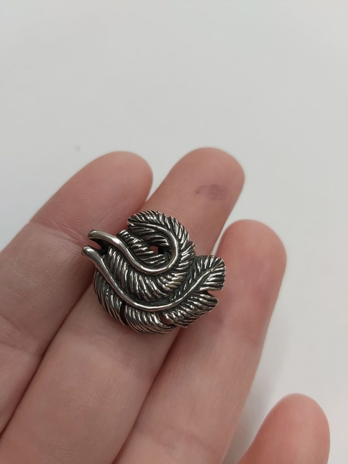Feather Ring - Size 7 Sterling Silver