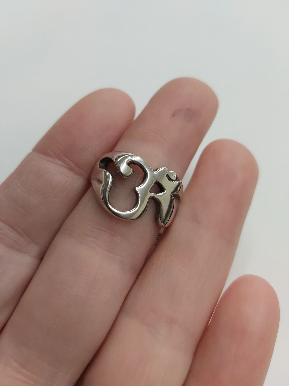 Namaste Ring - Size 7 Sterling Silver