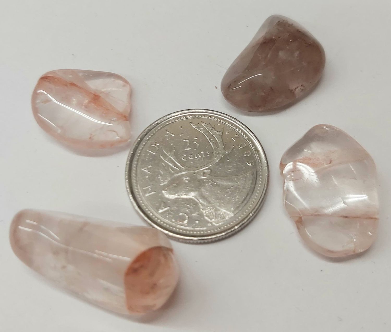 Agnitite Quartz Tumbled $3
