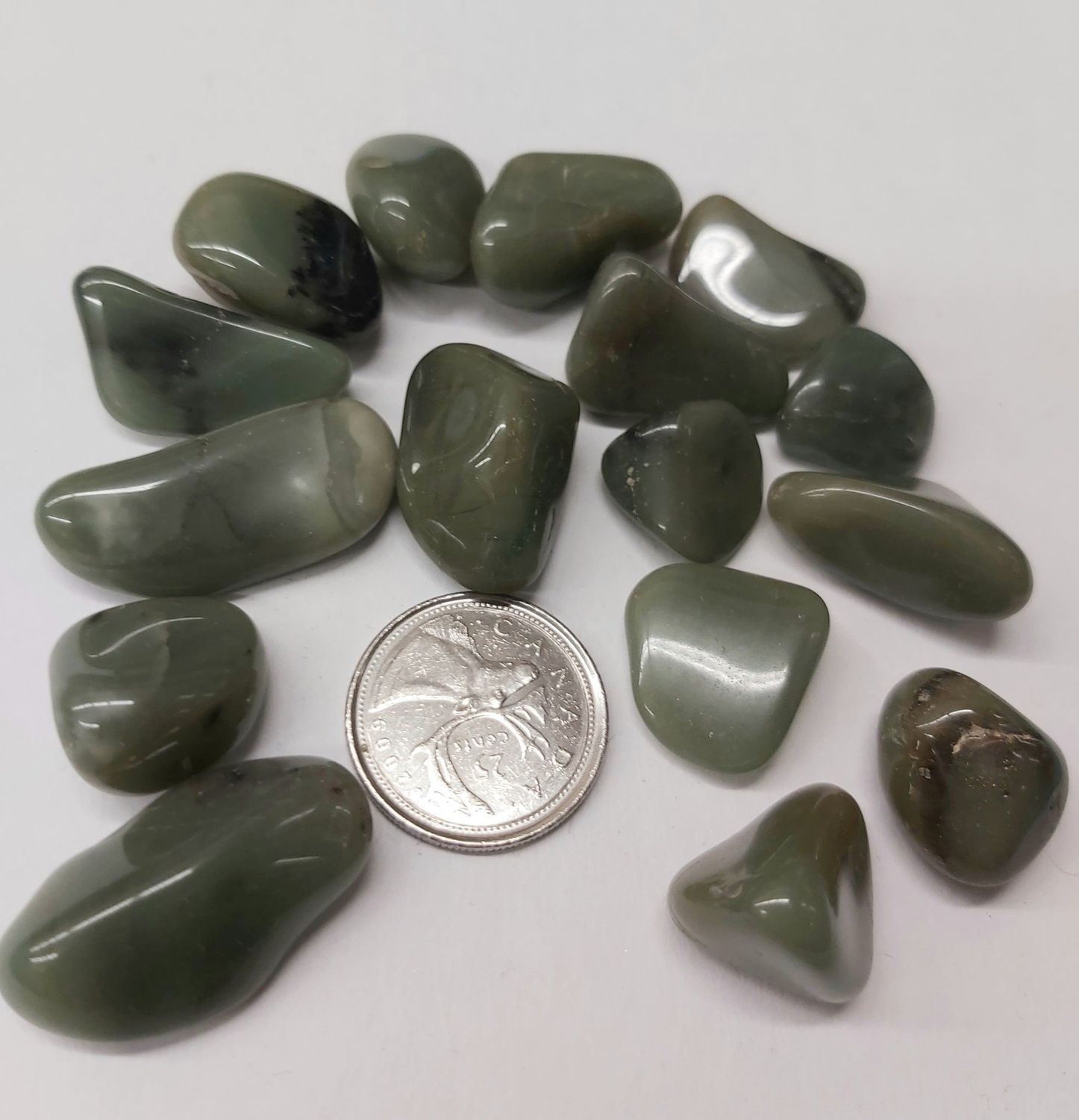 Green Chalcedony Tumbled $2