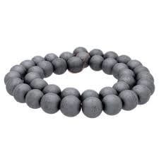 Matte Hematite Bracelet Large 8mm