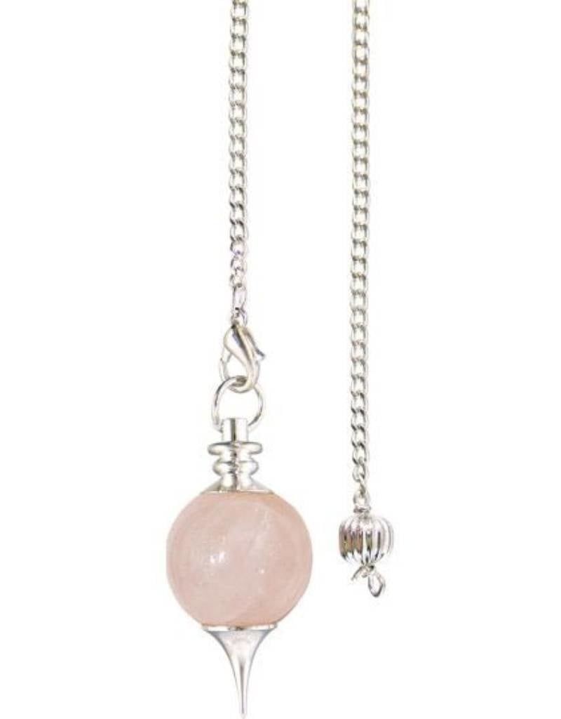 Rose Quartz Ball &amp; Point Pendulum