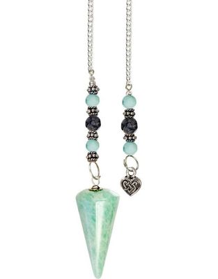 Amazonite with Heart - Pendulum