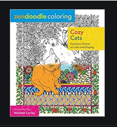 Cozy Cats Coloring Book by Zendoodle